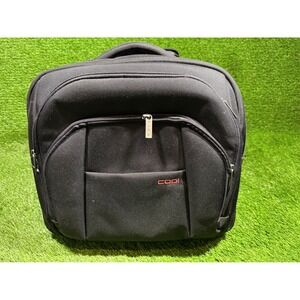 CODI Black Rolling Carry On Travel Laptop Bag Wheeled Briefcase Organizer